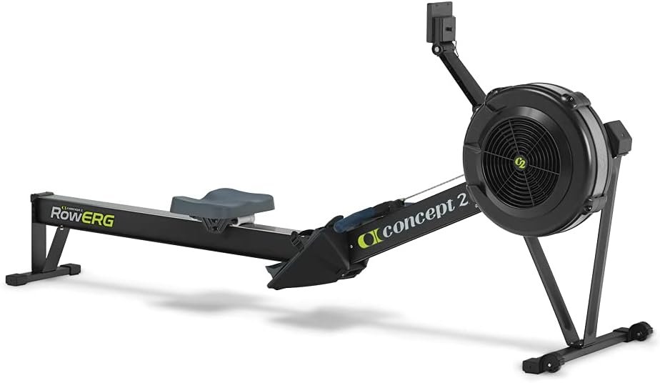 41kmOFvpQoS._AC_SL1000 Concept2 RowErg mit Standardbeinen, Rudergerät Modell D,Luftwiderstand, Schwarz