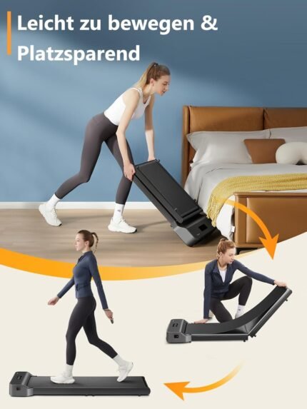 WalkingPad by KingSmith Z1, P1, A1 Pro, Z3 Hybrid+ Walking-Pad Laufband für Zuhause Büro klappbar (je nach Modell: bis zu 136kg Tragkraft, 10km/h; alle Modelle: LED-Display, App, Keine Montage nötig)