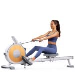 MERACH Rudergerät für Zuhause, 16 Widerstandsstufen, Leises Magnetisches Rudergerät, per App Verbindbar, Verbesserte Doppelschienen für Mehr Stabilität, Einfache Montage