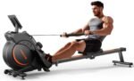 YOSUDA Rudergerät für Zuhause, Ultraleise Magnetische Rudermaschine (Cardio-Training), 16 Widerstandsstufen, APP & LCD, Platzsparend Verstaubar, Einfache Montage, Bis 160kg Belastbar
