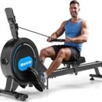DMASUN Rudergerät für Zuhause, [2026 Neu] Magnetisches Rudergerät mit Upgrade Doppel-Slide-Rails Ultraleise Rudermaschine, 16 Widerstandsstufen, LCD-Datenanzeige, Bis 160kg Belastbar