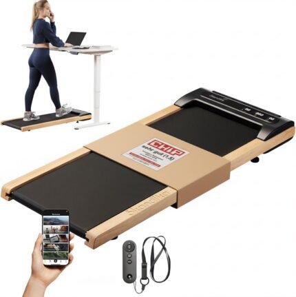 Skandika Walking Pad Nordik | Laufband für zuhause, 6/12 km/h, mit/ohne Steigung, LED-Display, Fernbedienung, Kinomap | Fitnessgerät für Ausdauertraining, Büro, Home Office