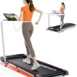 6 IN 1 Laufband für Zuhause mit Neigung,12km/h Walking Pad mit 9% Steigung,2.5HP Klappbar Laufband für Zuhause & Büro,2-LED-Anzeige,120KG,Keine Installation