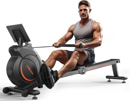 YOSUDA Rudergerät für Zuhause, Ultraleise Magnetische Rudermaschine (Cardio-Training), 16 Widerstandsstufen, APP & LCD, Platzsparend Verstaubar, Einfache Montage, Bis 160kg Belastbar