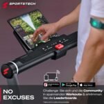 Sportstech F10 / sWalk Plus Laufband für Zuhause klappbar, Laufband mit Steigung, Walking Pad mit Steigung, Walking Pad klappbar bis 12 kmh, App Funktion, bis 130 kg