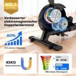 DMASUN Rudergerät für Zuhause, [2026 Neu] Magnetisches Rudergerät mit Upgrade Doppel-Slide-Rails Ultraleise Rudermaschine, 16 Widerstandsstufen, LCD-Datenanzeige, Bis 160kg Belastbar