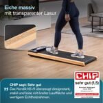 Skandika Walking Pad Nordik | Laufband für zuhause, 6/12 km/h, mit/ohne Steigung, LED-Display, Fernbedienung, Kinomap | Fitnessgerät für Ausdauertraining, Büro, Home Office
