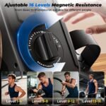 ONETWOFIT Rudergerät Für Zuhause Klappbar Pro, Stepper Für Zuhause, 16 Stufen des Stillen Widerstands Fitnessgeräte, Crosstrainer 160 Kg Kapazität, App-Kompatibel