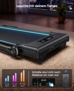 6-IN-1 Laufband für Zuhause Klappbar mit Abnehmbarem Tisch,3.0HP Laufbander mit Steigung bis 12%,12KM/H Walking Pad Klappbar mit 15cm Teleskop-Riser&RGB-Lichter,Laufband für Zuhause 150KG