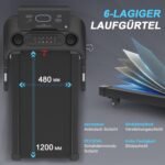 Kitopa Laufband für Zuhause, Treadmill bis 7PS und 20KM/H(12 MP/H), Profi Große Lauffläche Laufband mit 18 Steigung, Laufbander Klappbar mit interaktivem LCD-Display & Bluetooth, Laufbander bis 180KG