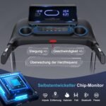 Kitopa Laufband für Zuhause, Treadmill bis 7PS und 20KM/H(12 MP/H), Profi Große Lauffläche Laufband mit 18 Steigung, Laufbander Klappbar mit interaktivem LCD-Display & Bluetooth, Laufbander bis 180KG