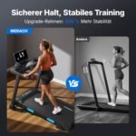 MERACH Laufband Für Zuhause mit Steigung, 6%-18% Automatische Neigung, 12km/h/14km/h Laufband Klappbar, 2.5HP/3.5HP Walking Pad, Treadmill for Home Max 136KG/159KG, 42*108CM/46*120CM, Laufbänder APP