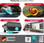 Sportstech F10 / sWalk Plus Laufband für Zuhause klappbar, Laufband mit Steigung, Walking Pad mit Steigung, Walking Pad klappbar bis 12 kmh, App Funktion, bis 130 kg