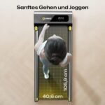 UREVO Smart Walking Pad, Kompaktes Leises Laufband Schreibtisch, mit Sechs-Punkt-Stoßdämpfung, Workout-App mit Track Insights und MIIT-Modus, für Zuhause/Büro