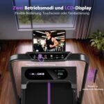 2026 Laufband für Zuhause mit App, Leises Laufband bis 12km/h mit Lautsprechern, 6-in-1 Walking Pad klappbar mit 2,75HP Motor, Treadmill mit 9% Steigung, LCD-Anzeige, Gelenkschonend, Bis 160KG