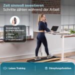 Skandika Walking Pad Nordik | Laufband für zuhause, 6/12 km/h, mit/ohne Steigung, LED-Display, Fernbedienung, Kinomap | Fitnessgerät für Ausdauertraining, Büro, Home Office