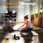 YOSUDA Rudergerät für Zuhause, Ultraleise Magnetische Rudermaschine (Cardio-Training), 16 Widerstandsstufen, APP & LCD, Platzsparend Verstaubar, Einfache Montage, Bis 160kg Belastbar