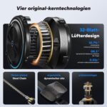 MERACH Rudergerät Luftwiderstand für Zuhause, 10 Stufen Einstellbar mit Exklusiver APP, Professionelles Indoor-Rudergerät, Ergonomischer Komfortsitz, Einfache Lagerung