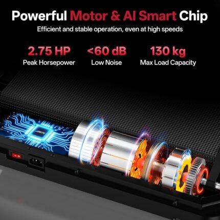 JOROTO Laufband für Zuhause mit Steigung 10%, Laufband Klappbar bis 12 km/h, mit LED-Display, Bluetooth App-Kompatibel, 2.75 HP Walking Pad für Zuhause & Büro, bis130 kg