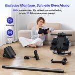 MERACH Wasserrudergerät für Zuhause, Rudergerät mit 15L Wasserwiderstand, Bluetooth & APP-Konnektivität, iPad-Halterung, Ergonomischer Sitz, Platzsparende Vertikale Aufbewahrung