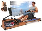 [2026 Neu] Rudergerät für Zuhause, DMASUN Magnetisches Rudergerät mit Upgrade Doppel-Slide-Rails, APP-Verbindung, 16 Widerstandsstufen, LCD-Datenanzeige, ideal für Cardio-Training, Bis 160kg Belastbar