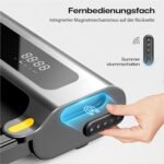 UREVO Smart Walking Pad, Kompaktes Leises Laufband Schreibtisch, mit Sechs-Punkt-Stoßdämpfung, Workout-App mit Track Insights und MIIT-Modus, für Zuhause/Büro