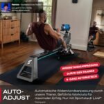 Sportstech sRow 10inch/Lite, Premium Rudergerät für zuhause, Rudermaschine, Rudergerät Wasser mit Touch-Display & Smart Knob, App-Workouts, Fitnessgeräte für Zuhause