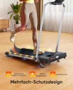 6 IN 1 Laufband für Zuhause mit Neigung,12km/h Walking Pad mit 9% Steigung,2.5HP Klappbar Laufband für Zuhause & Büro,2-LED-Anzeige,120KG,Keine Installation