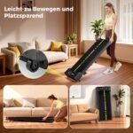 Walking Pad 1-10 km/h, 4 in 1 CHAOKE Laufband für Zuhause mit 9% Steigung, 2.75HP Walking Machine für Home Office mit Eingebaute Lautsprecher & App Steuerung, Bis 160 kg, Keine Installation