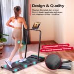 Sportstech Laufband Walking Pad für Zuhause und Schreibtisch, mit manueller Steigung, Walking Pad & Treadmill, App, Fernbedienung, kompakt, leise, LED, Home Office, sWalk Lite/sWalk Lite Plus