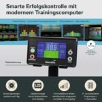 Skandika Rudergerät für Zuhause Nordlys | ECHTES RUDERGEFÜHL durch kugelgelagerte Schwenkarme, Klappbar, Magnetwiderstand, 16 Stufen, 21 Trainingsprogramme, Bluetooth, Kinomap-App, Rudermaschine