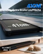 MERACH Walking Pad, Laufband Für Zuhause mit 10%/12% Automatischer Steigung, Max 159KG/180KG, Leiser Motor, Laufband Schreibtisch für den Heim- und Bürogebrauch, Geräuscharme Laufbänder, Fernbedienung
