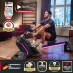 Sportstech sRow 10inch/Lite, Premium Rudergerät für zuhause, Rudermaschine, Rudergerät Wasser mit Touch-Display & Smart Knob, App-Workouts, Fitnessgeräte für Zuhause