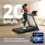 ZIPRO Leistungsstarkes Laufband Sigma für Zuhause mit 3,5 HP Motor bis 20 km/h + 20 Steigungsstufen · VibGuard Pro Dämpfungssystem für gelenkschonendes Training - Max. Nutzlast 140 kg - Klappbar