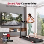 JOROTO Laufband für Zuhause mit Steigung 10%, Laufband Klappbar bis 12 km/h, mit LED-Display, Bluetooth App-Kompatibel, 2.75 HP Walking Pad für Zuhause & Büro, bis130 kg