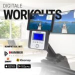 Hammer Rudergerät Cobra XTR Plus II für zu Hause – Rudermaschine mit innovativem Trainingscomputer, Smartphone-/Tablethalterung, bis 130 kg Nutzergewicht, 232 x 55 x 75 cm, Schwarz, 4532