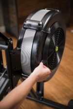 Concept2 RowErg mit Standardbeinen, Rudergerät Modell D,Luftwiderstand, Schwarz