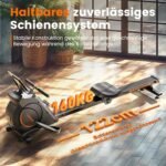 YOSUDA Rudergerät für Zuhause, Ultraleise Magnetische Rudermaschine (Cardio-Training), 16 Widerstandsstufen, APP & LCD, Platzsparend Verstaubar, Einfache Montage, Bis 160kg Belastbar