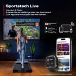 Sportstech Laufband Walking Pad für Zuhause und Schreibtisch, mit manueller Steigung, Walking Pad & Treadmill, App, Fernbedienung, kompakt, leise, LED, Home Office, sWalk Lite/sWalk Lite Plus