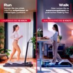 Sportstech Laufband Walking Pad für Zuhause und Schreibtisch, mit manueller Steigung, Walking Pad & Treadmill, App, Fernbedienung, kompakt, leise, LED, Home Office, sWalk Lite/sWalk Lite Plus